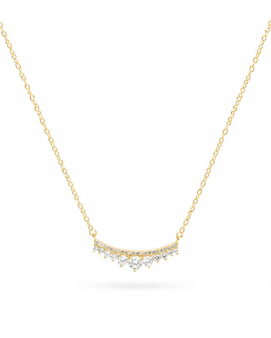 925 Sterling Silver Celeste Arc Pendant Necklace
