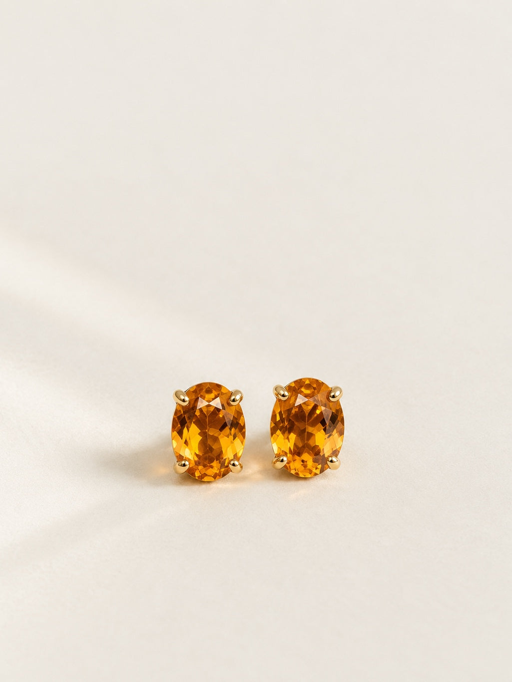Vanij Citrine Studs
