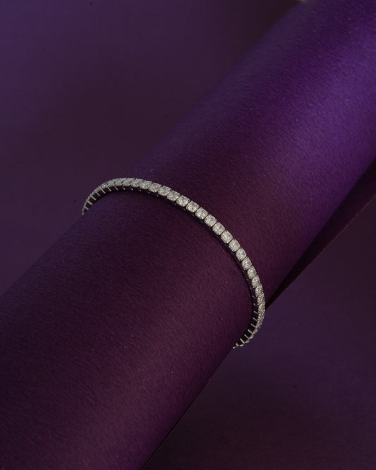 925 Sterling Silver Celeste Stretch Tennis Bracelet