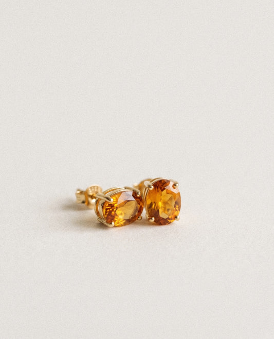 Vanij Citrine Studs
