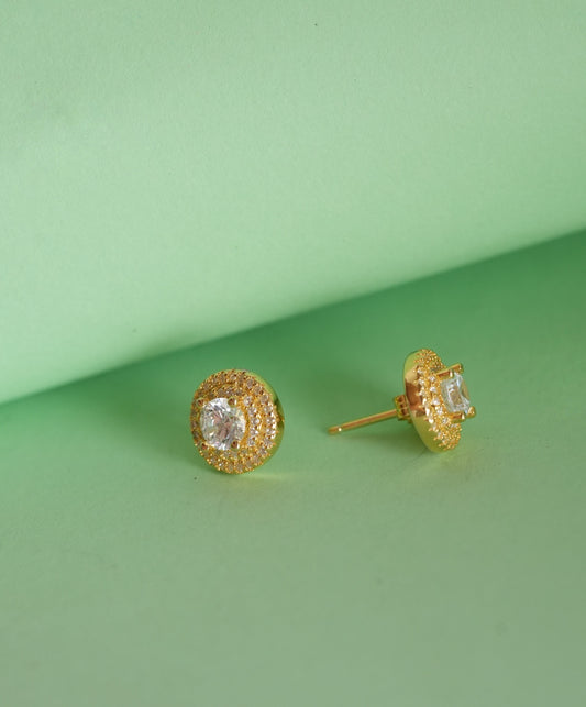 PEHRO 925 Sterling Silver Halo Stud Earrings