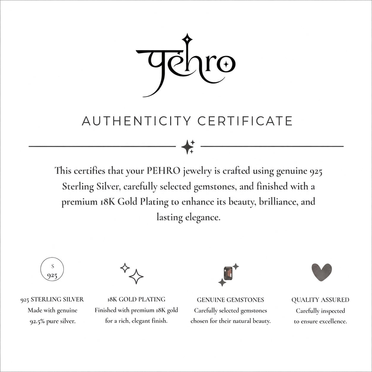 Pehro Certificate