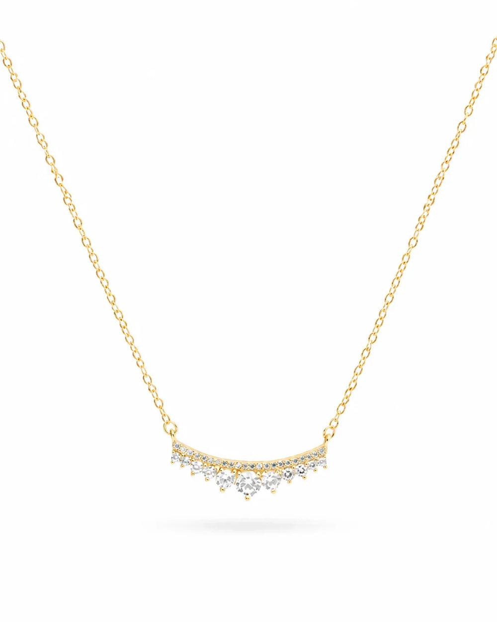 925 Sterling Silver Celeste Arc Pendant Necklace