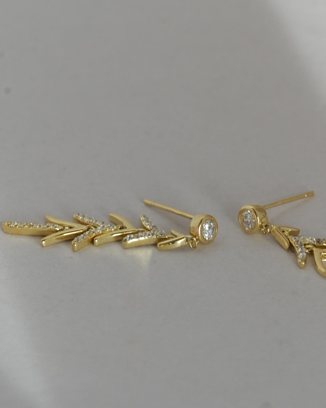 925 Sterling Silver Nature Leaf Drop Earrings
