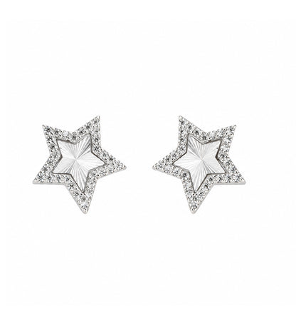 925 Sterling Silver Celestial Star Stud Earrings