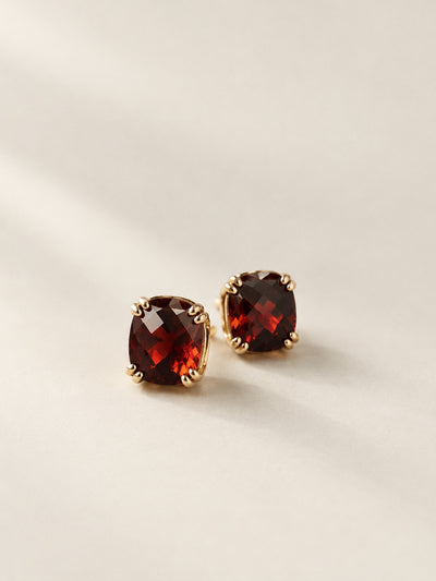 Angara Garnet Studs