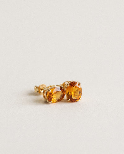Vanij Citrine Studs