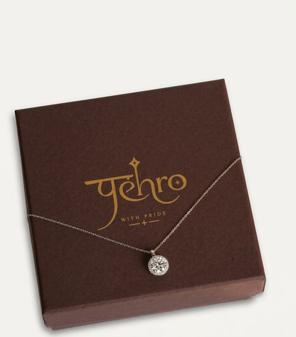 925 Silver 3 Carat Moissanite Pendant Necklace
