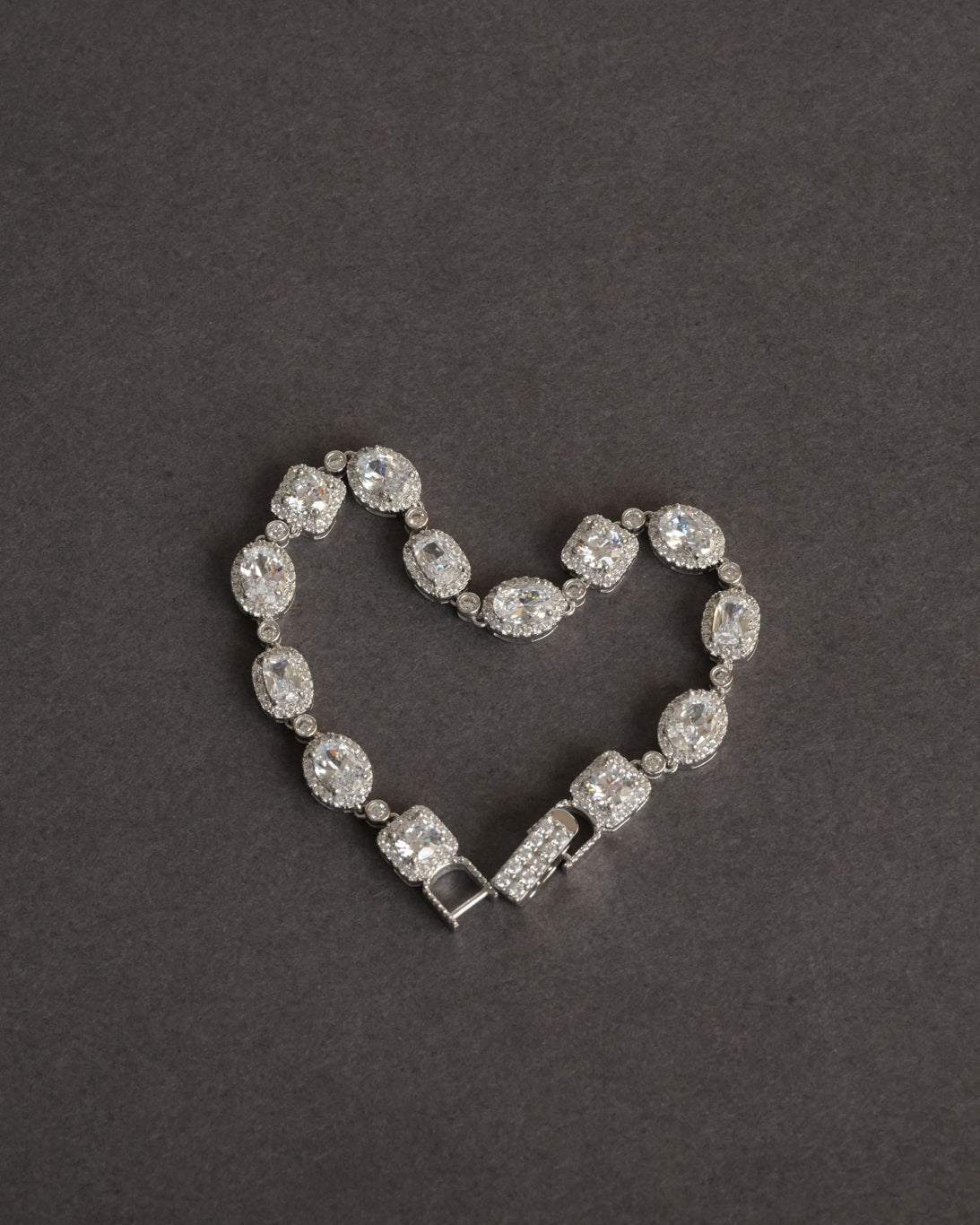 925 Sterling Silver Halo Link Bracelet