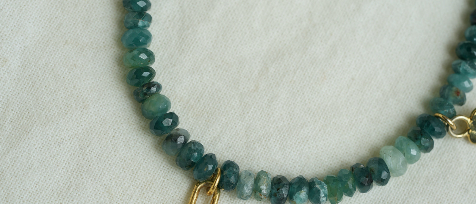 Blue-green grandidierite in natural light
