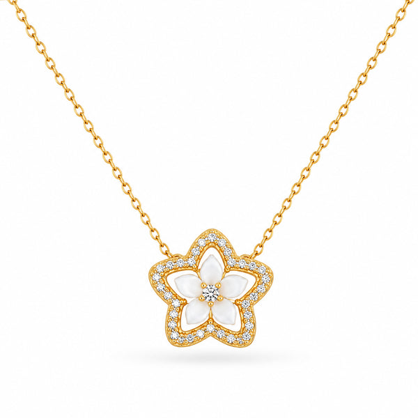 925 Sterling Silver Blossom Pendant Necklace